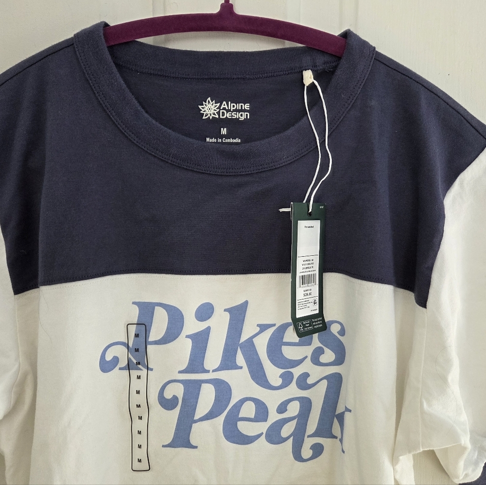 Pike's Peak Alpine Design Ringer Tee Shirt - Picture 8 of 10
